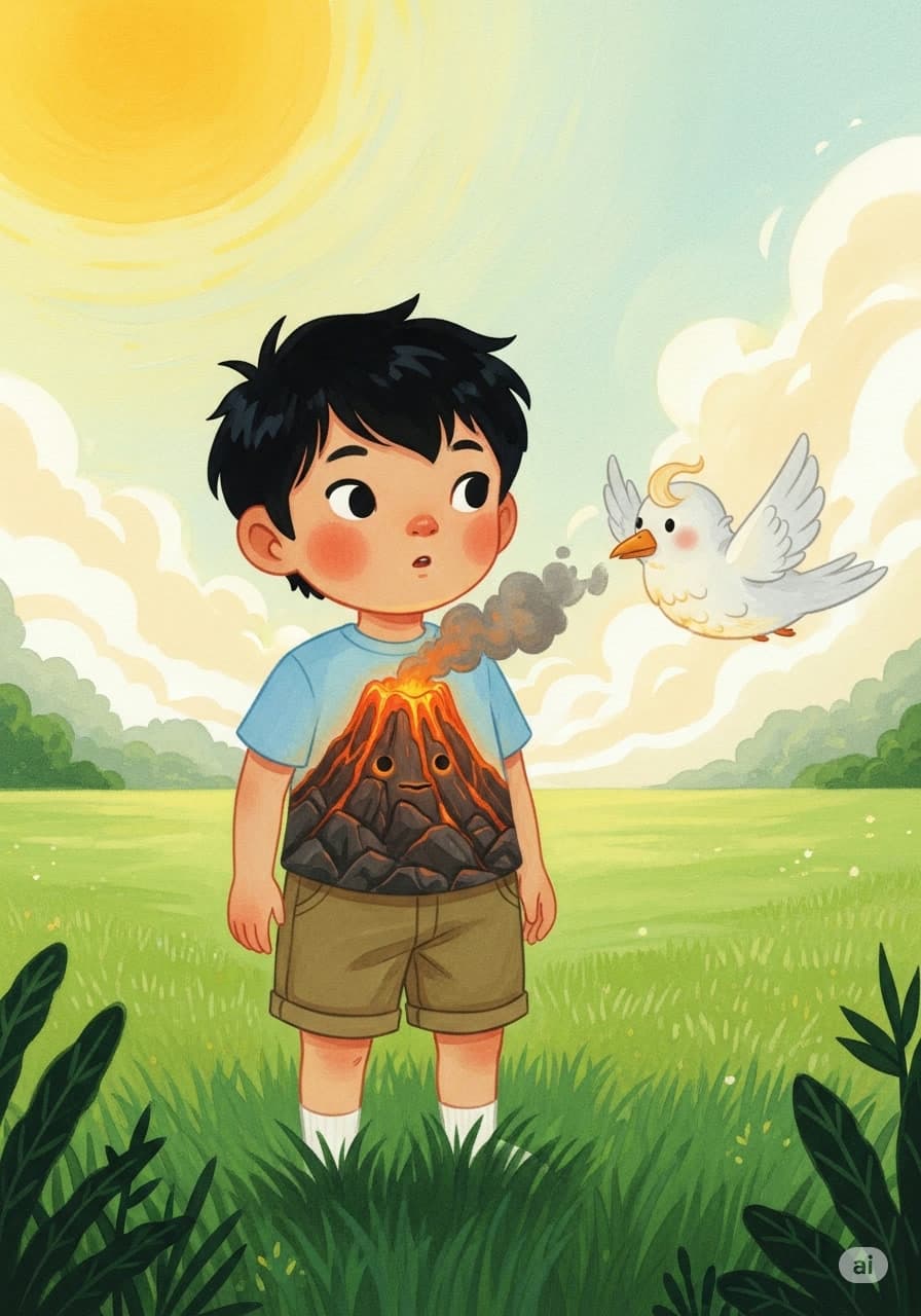 小燃的心里有一座火山