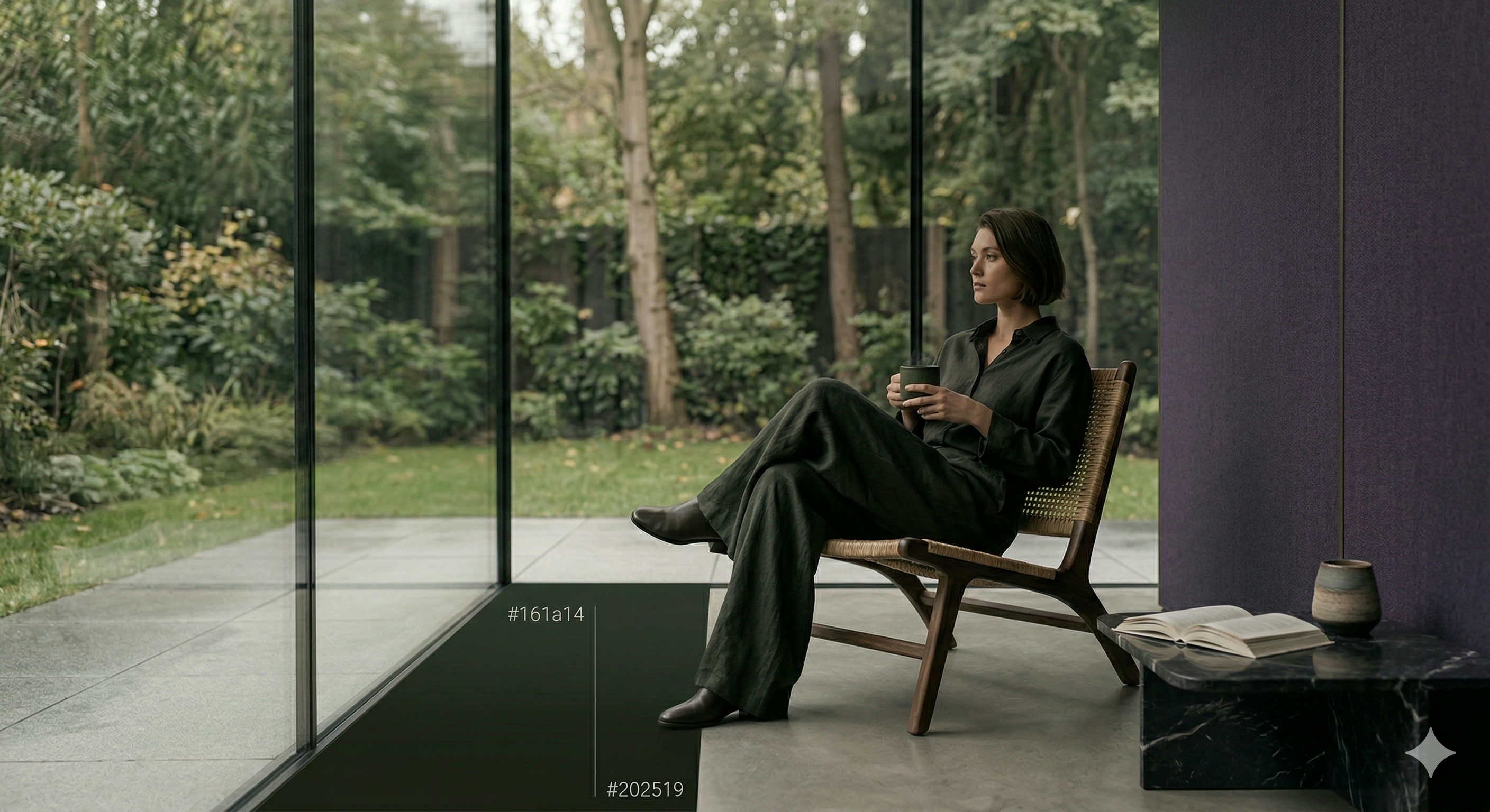 宽松亚麻阔腿裤